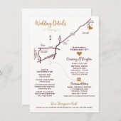 のマップ結婚エンクロージャカード – CUSTOM DESIGN MEGAN エンクロージャーカード (正面/裏面)