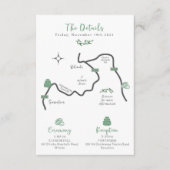 のマップ結婚エンクロージャカード – Custom Design Tara エンクロージャーカード (正面)