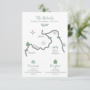 のマップ結婚エンクロージャカード – Custom Design Tara エンクロージャーカード