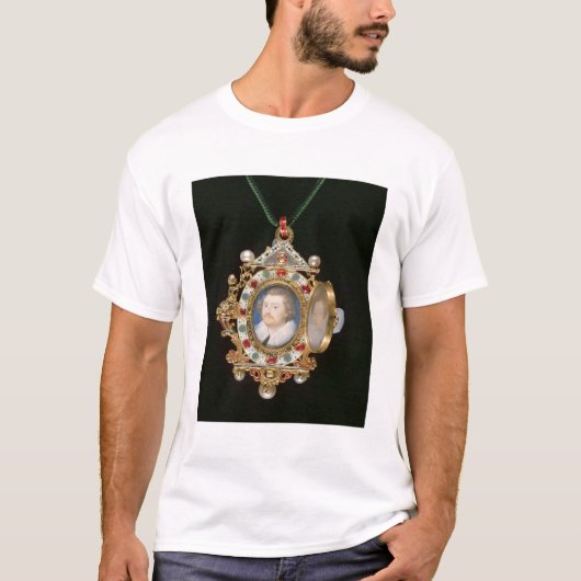 のミニチュアポートレートが付いているGresleyの宝石、 Tシャツ (正面)