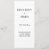 のミニマルデコメニュ結婚ー メニュー (裏面)