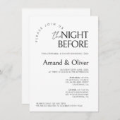 のミニマルリハ結婚ーサルテンプレート 招待状 (正面/裏面)