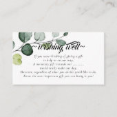 のミニマル健康を祈る結婚緑 エンクロージャーカード (正面)