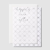 のミニマル後ずっと楽し結婚く ベラム紙招待状 (オフセット (招待状))