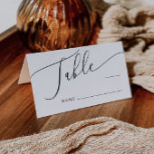 のミニマル結婚テーブル番号 プレイスカード