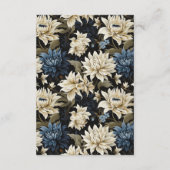 のミニマル結婚詳細エンクロージャカードのフローラを戻す エンクロージャーカード (裏面)