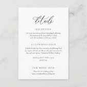 のミニマル結婚詳細・エンクロージャ・カード エンクロージャーカード (正面)