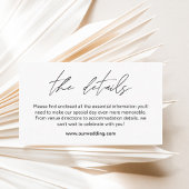 のミニマル結婚詳細・エンクロージャ・カード エンクロージャーカード