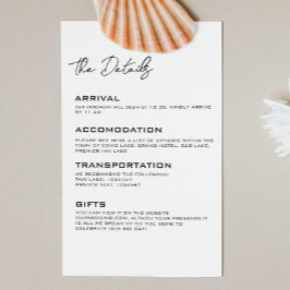 のミニマル結婚詳細・エンクロージャ・カード エンクロージャーカード