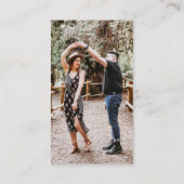 のミニマ結婚リストシンプルQR写真Kraft RSVP エンクロージャーカード (裏面)