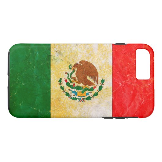 ~のメキシコ国グランジ旗 Case-Mate iPhoneケース (裏面(横))