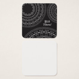 のメッセージに対する白黒の書四角いメモ/