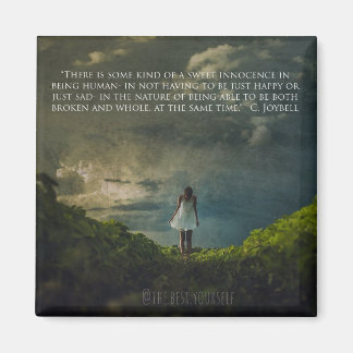 のメッセージインスパイアを持つ四角い冷蔵庫用マグネット マグネット