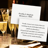 のメッセージ結婚ホワイトエンクロージャカードに子供はいない エンクロージャーカード