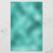 のメニュー結婚ティール（緑がかった色）シーグリーン金属グリッターダスト (裏面)
