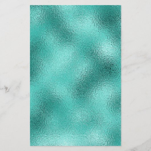 のメニュー結婚ティール（緑がかった色）シーグリーン金属グリッターダスト (裏面)