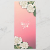 のメニュ結婚ーあじさい花ストリングライトピンク メニュー (裏面)