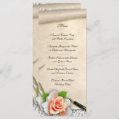 のメニュ結婚ーのスクロール メニュー (正面/裏面)