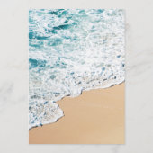 のメニュ結婚ーカードビーチテーマ メニュー (裏面)