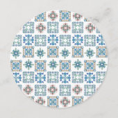 のメニュ結婚ーカードレモンとAmalfiタイル メニュー (裏面)