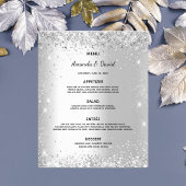 のメニュ結婚ーシルバーグリッターは予算を輝かす チラシ