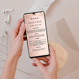 のメニュ結婚ーバラ金ゴールドスパークカード 招待状