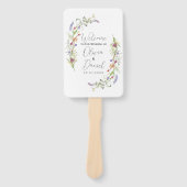 のメニュ結婚ープログラムワイルドフラワーフローラ ハンドファン (正面)