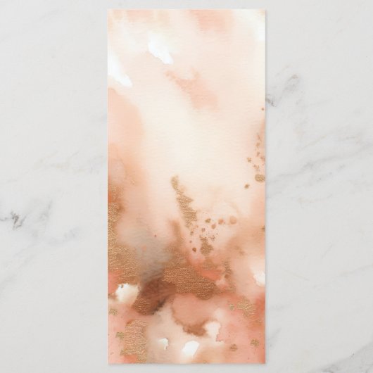 のメニュ結婚ーローズゴールドウォーターの色 メニュー (裏面)