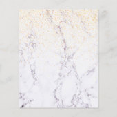 のメニュ結婚ー大理石ピンク花模様 (裏面)