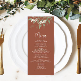 のメニュ結婚ー書道テラコッタフローラ メニュー