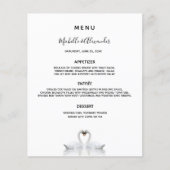 のメニュ結婚ー白鳥カップル白ミニマリスト (正面)