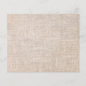 のメニュ結婚ー素朴なバーラップ金ゴールド花模様 (裏面)