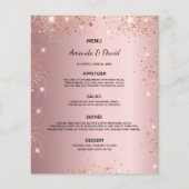 のメニュ結婚ー赤面ピンクグリッターダストメタル (正面)