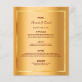 のメニュ結婚ー金ゴールドメタリックグラムエレガント (正面)
