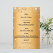 のメニュ結婚ー金ゴールドメタリックグリッターダストエレガント (スタンド正面)