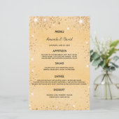 のメニュ結婚ー金ゴールドメタリックグリッターダストエレガント (スタンド正面)