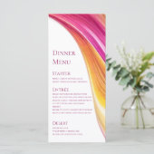 のメ結婚ニューモダン – ピンクオレンジ黄色 –  メニュー (スタンド正面)