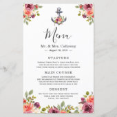 のメ結婚ニュー航海のいかりフローラネイビーブルー (正面)