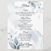のメ結婚ニュー | カスタム1ダスティブルーボタニカルメニュー メニュー (正面)