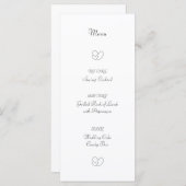 のメ結婚ニュー メニュー (正面/裏面)