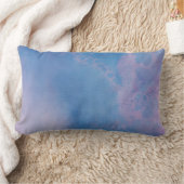 *~*のモダンな泡だらけの青いマゼンタの抽象芸術の水彩画 ランバークッション (ブランケット)