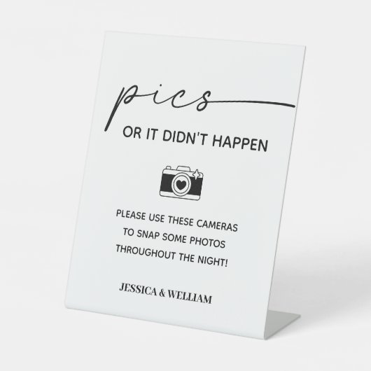 のモダンカメラの写真または発生しなかった場合 台座サイン (正面)