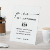 のモダンカメラの写真または発生しなかった場合 台座サイン (インサイチュ)