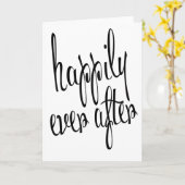 のモダンカードの後で楽し結婚く カード (黄色い花)