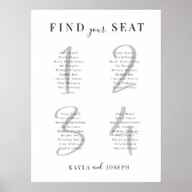 のモダンボードの表4結婚座席表