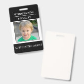 のモダンリングや輪結婚セキュリティ – リング付きベアラーバッジ バッジ (表裏)