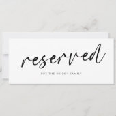 のモダン予約結婚シンボルや象徴の手書きカジュアル (正面)