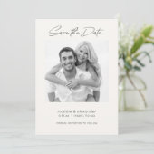 のモダン光結婚白黒フィルタ セーブザデート (スタンド正面)