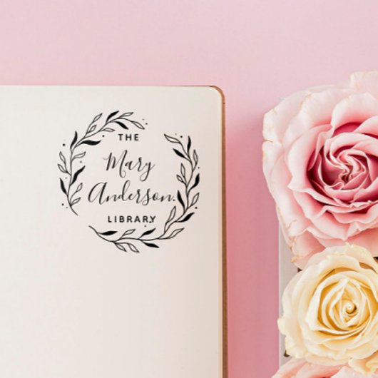 ~のモダン図書室からの セルフインキングスタンプ