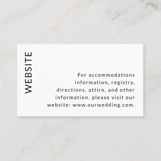 のモダン小結婚さなエンクロージャカード 名刺 (正面)